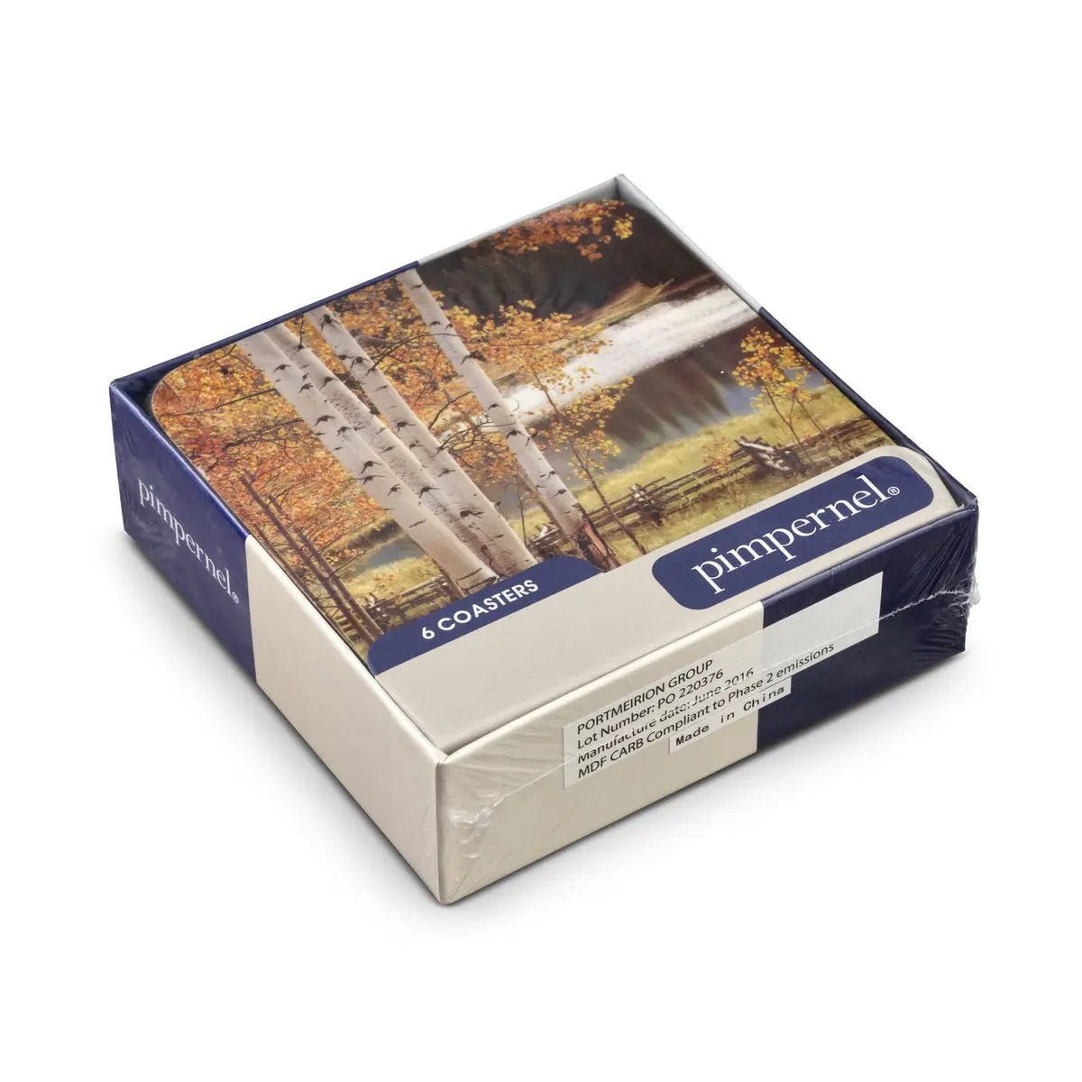 Pimpernel - Placemats / Coasters and Gifts Birch Beauty Coasters S/6 Pimpernel