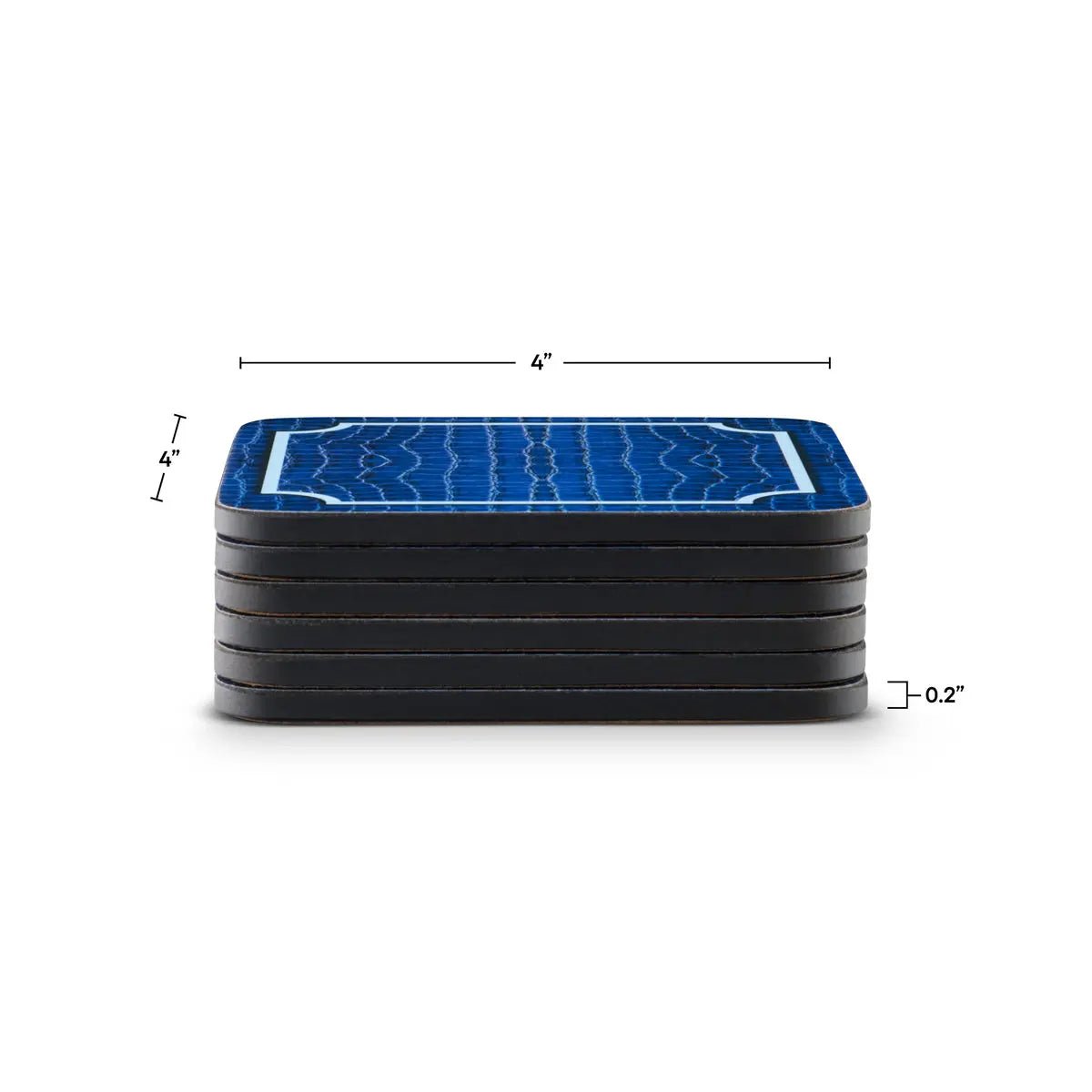 Pimpernel - Placemats / Coasters and Gifts Blue Croc Coasters S/6 Pimpernel