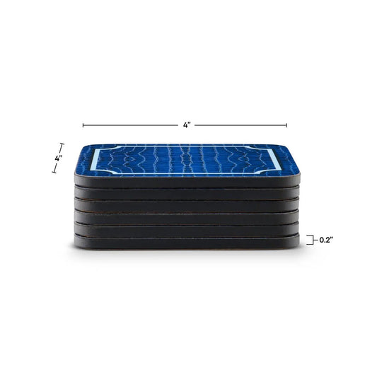 Pimpernel - Placemats / Coasters and Gifts Blue Croc Coasters S/6 Pimpernel