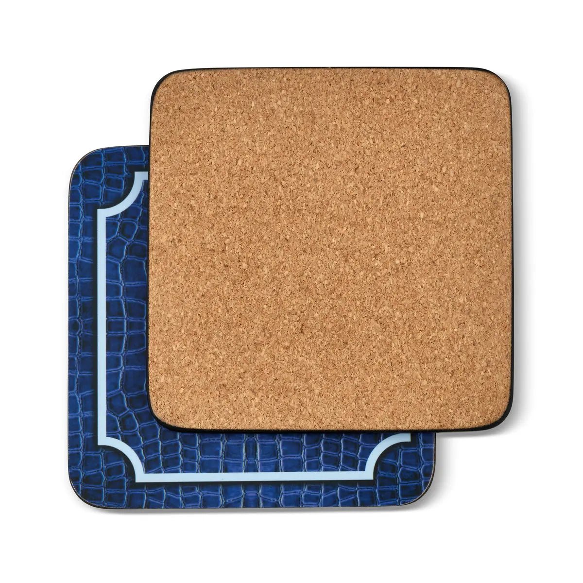 Pimpernel - Placemats / Coasters and Gifts Blue Croc Coasters S/6 Pimpernel