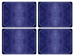 Pimpernel - Placemats / Coasters and Gifts Blue Croc Placemats S/4 Pimpernel