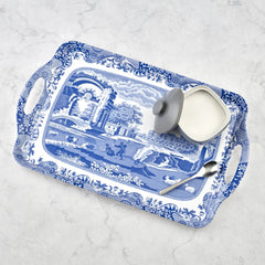 Pimpernel - Placemats / Coasters and Gifts Blue Italian Large Melamine Handled Tray Pimpernel