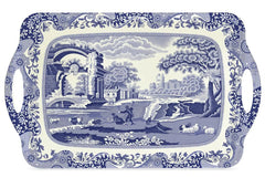 Pimpernel - Placemats / Coasters and Gifts Blue Italian Large Melamine Handled Tray Pimpernel