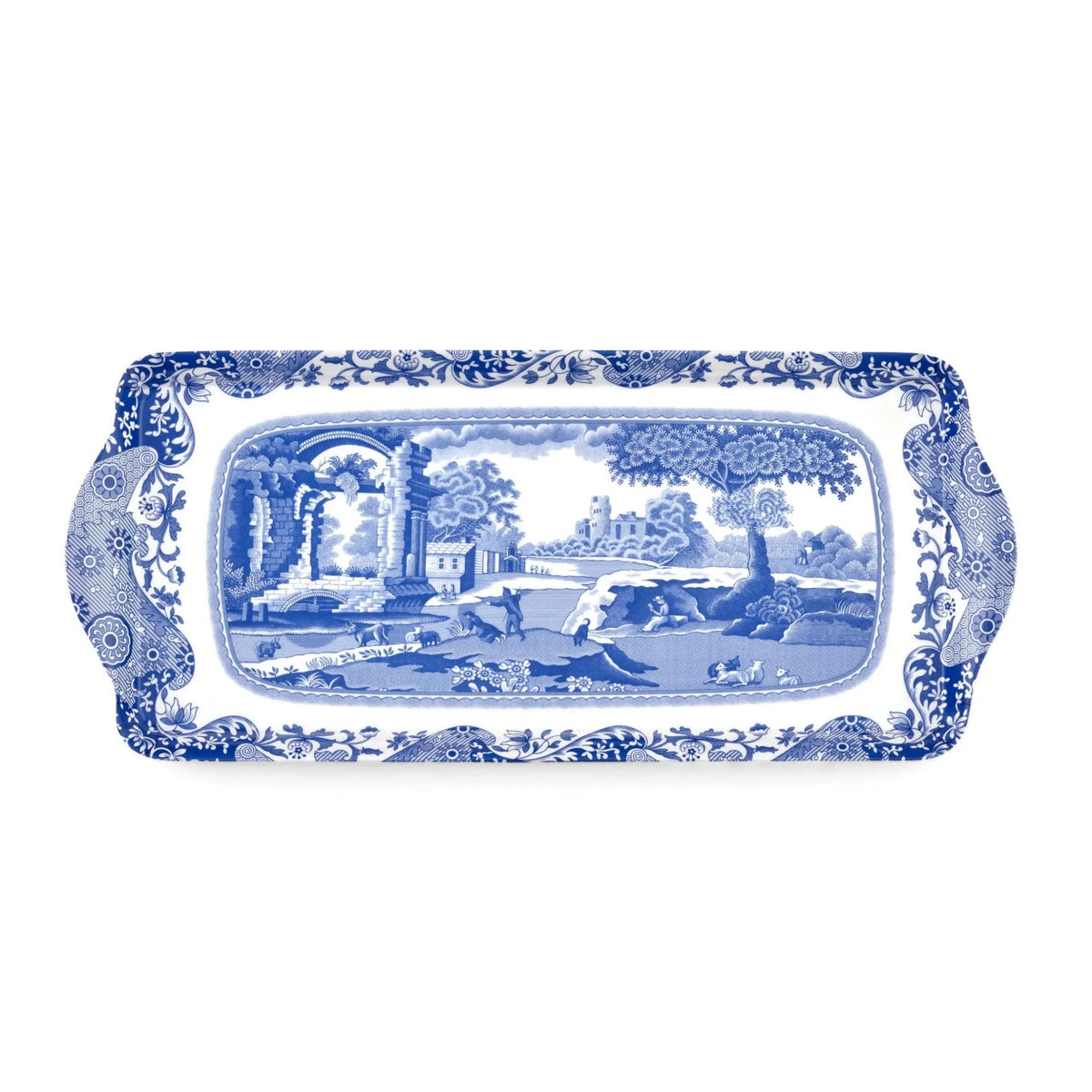 Pimpernel - Placemats / Coasters and Gifts Blue Italian Melamine Sandwich Tray Pimpernel