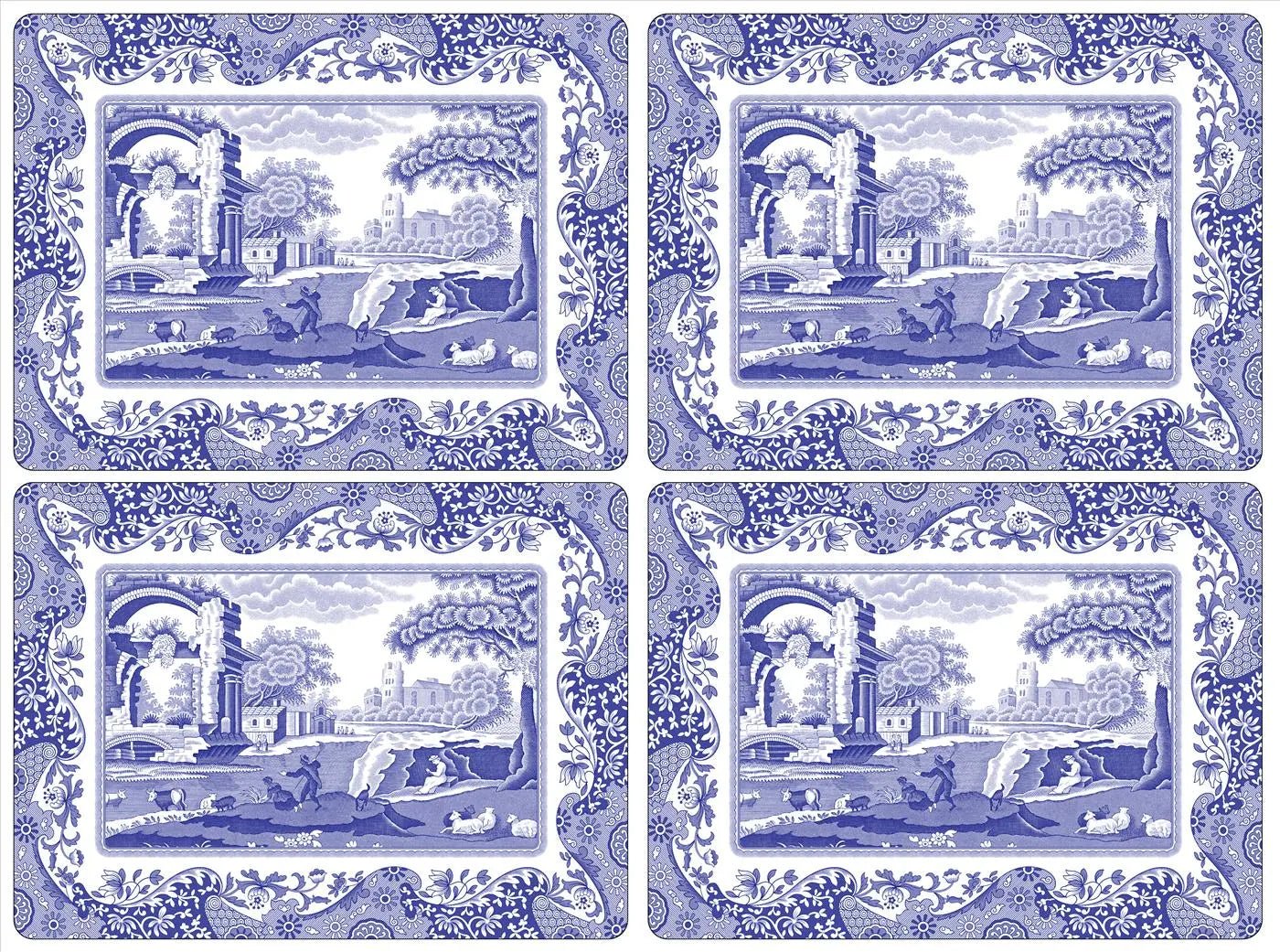 Pimpernel - Placemats / Coasters and Gifts Blue Italian Placemats S/4 Pimpernel
