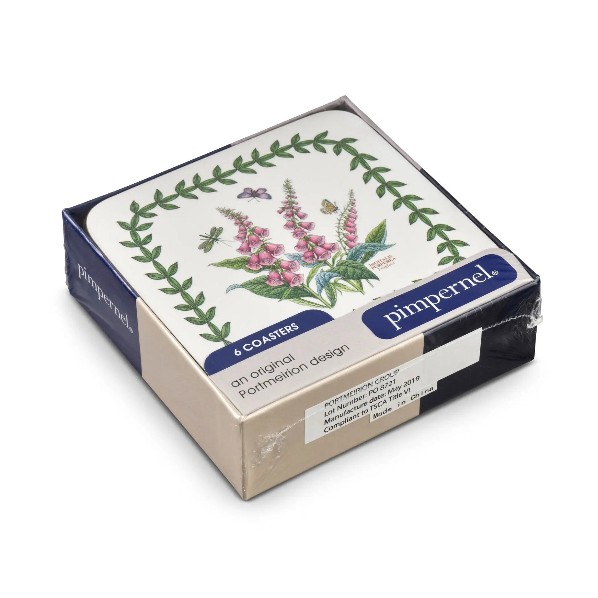 Pimpernel - Placemats / Coasters and Gifts Botanic Garden 6 Motifs Coasters S/6 Pimpernel