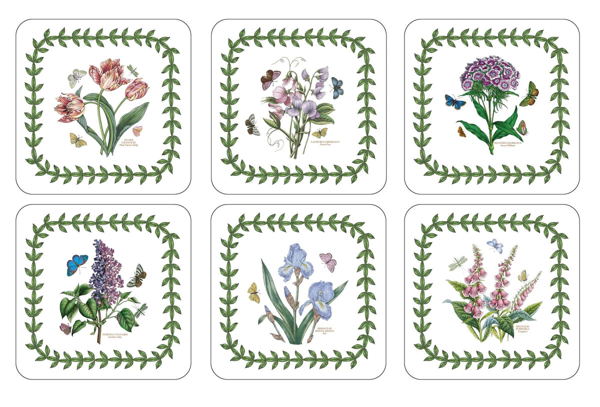 Pimpernel - Placemats / Coasters and Gifts Botanic Garden 6 Motifs Coasters S/6 Pimpernel