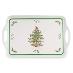 Pimpernel - Placemats / Coasters and Gifts Christmas Tree Large Melamine Handled Tray Pimpernel