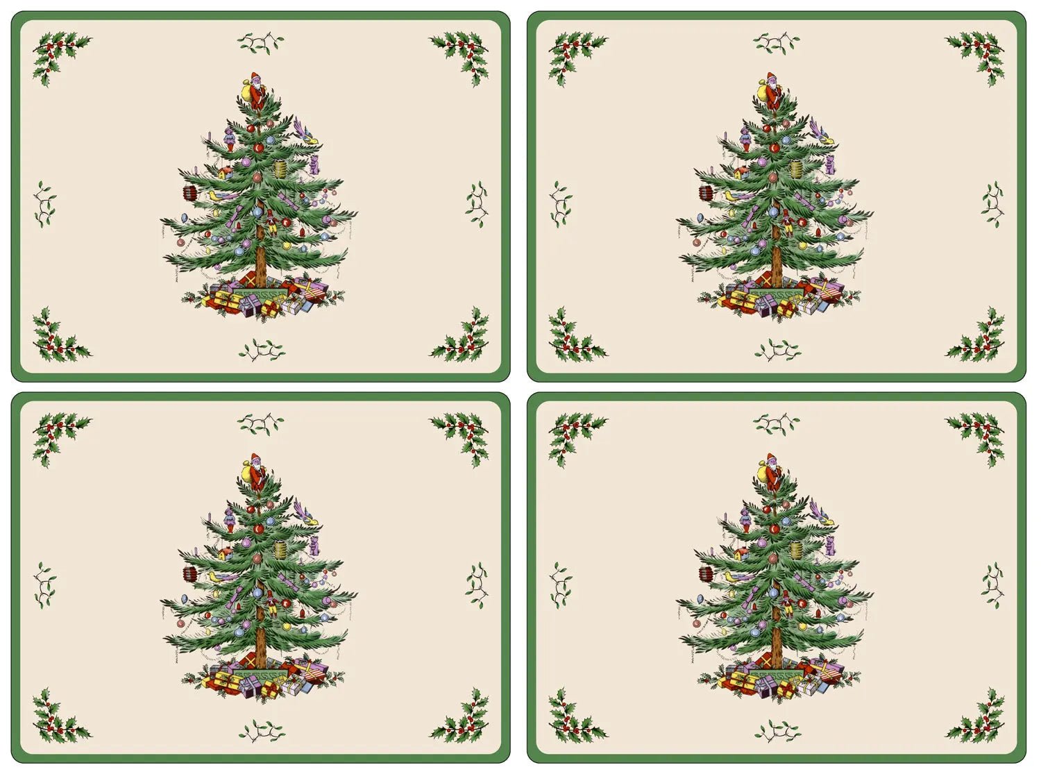 Pimpernel - Placemats / Coasters and Gifts Christmas Tree Placemats S/4 Pimpernel