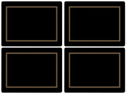 Pimpernel - Placemats / Coasters and Gifts Classic Black Placemats S/4 Pimpernel