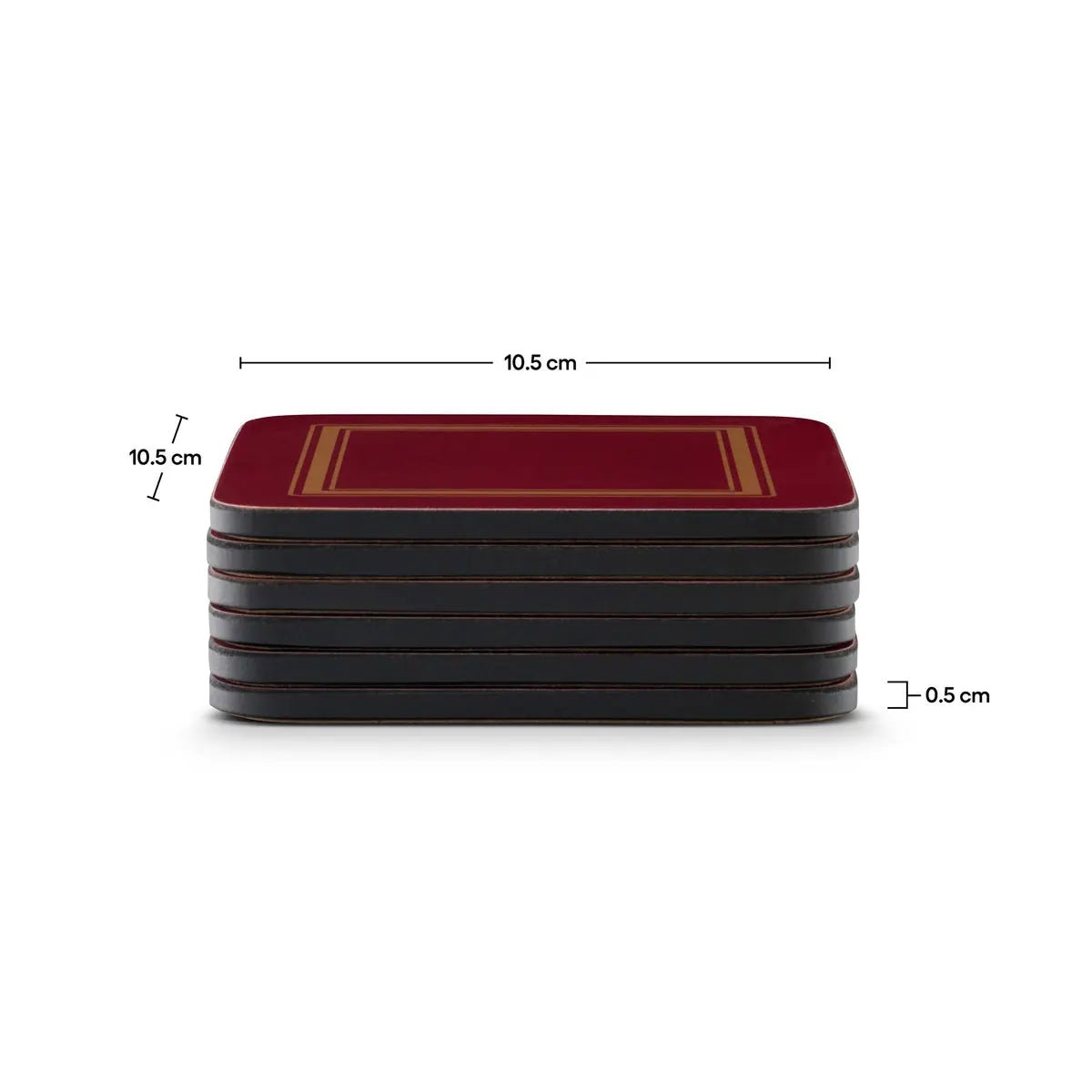 Pimpernel - Placemats / Coasters and Gifts Classic Burgundy Coasters S/6 Pimpernel