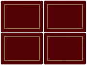 Pimpernel - Placemats / Coasters and Gifts Classic Burgundy Placemats S/4 Pimpernel