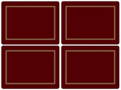 Pimpernel - Placemats / Coasters and Gifts Classic Burgundy Placemats S/4 Pimpernel