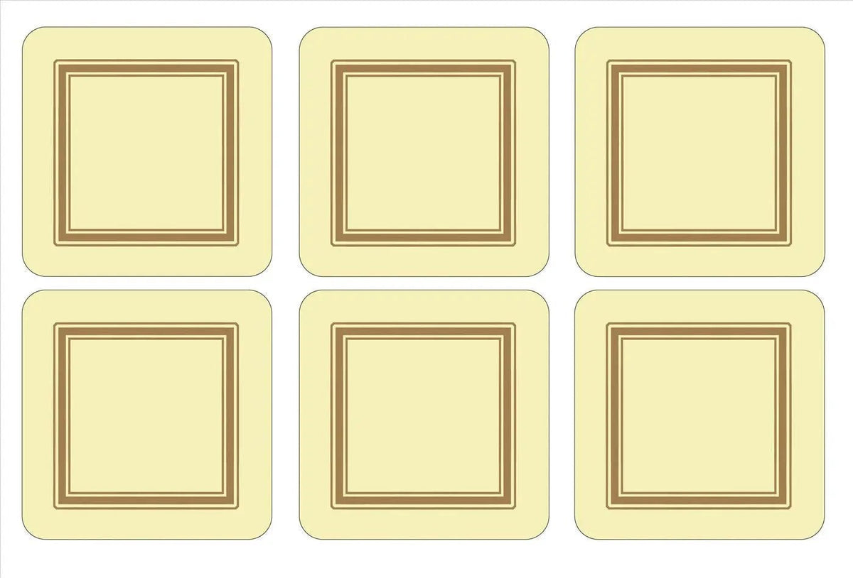 Pimpernel - Placemats / Coasters and Gifts Classic Cream Coasters S/6 Pimpernel
