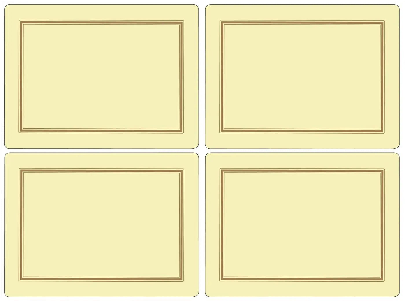 Pimpernel - Placemats / Coasters and Gifts Classic Cream Placemats S/4 Pimpernel