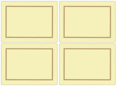 Pimpernel - Placemats / Coasters and Gifts Classic Cream Placemats S/4 Pimpernel