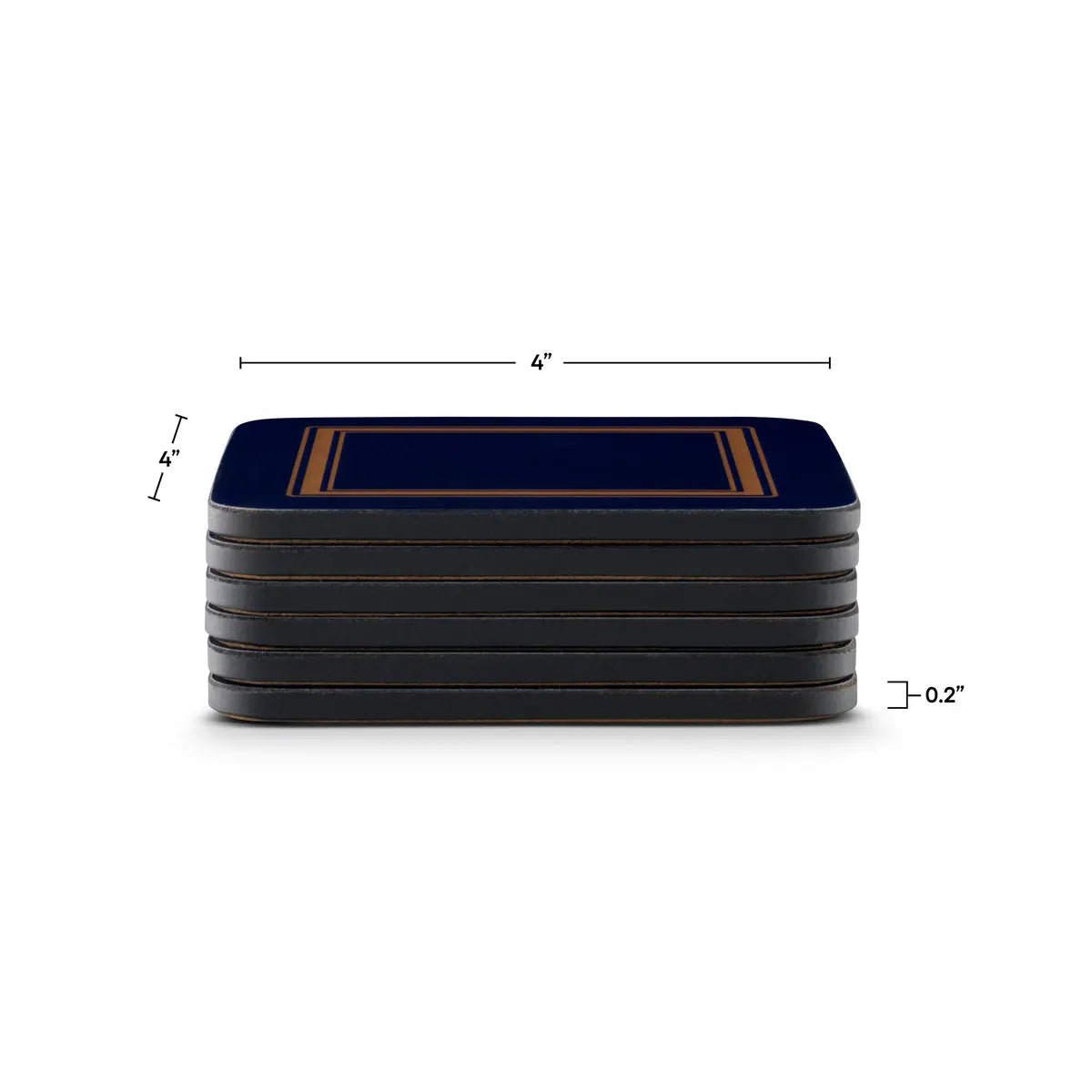 Pimpernel - Placemats / Coasters and Gifts Classic Midnight Blue Coasters S/6 Pimpernel