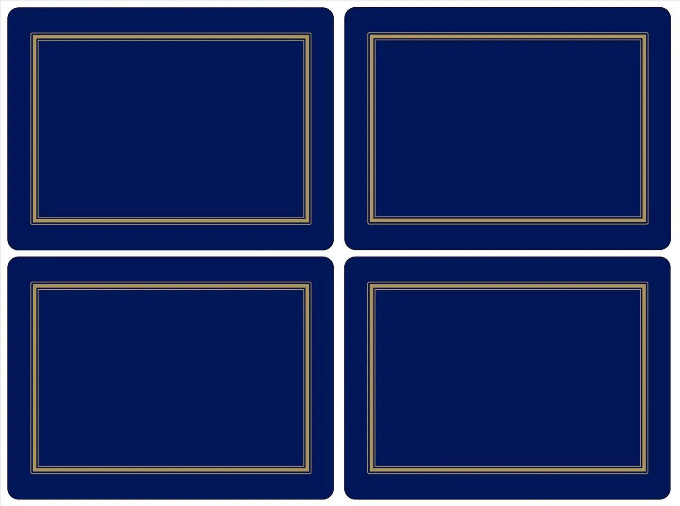 Pimpernel - Placemats / Coasters and Gifts Classic Midnight Blue Placemats S/4 Pimpernel
