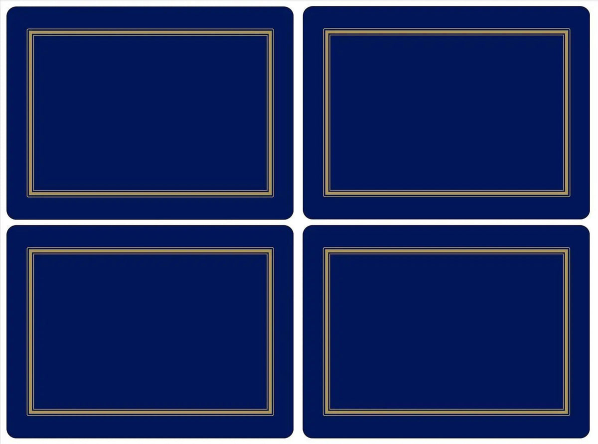 Pimpernel - Placemats / Coasters and Gifts Classic Midnight Blue Placemats S/4 Pimpernel