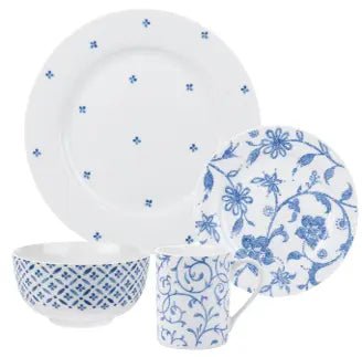 Portmeirion Home 16-PC SET BLUE INDIGO Portmeirion