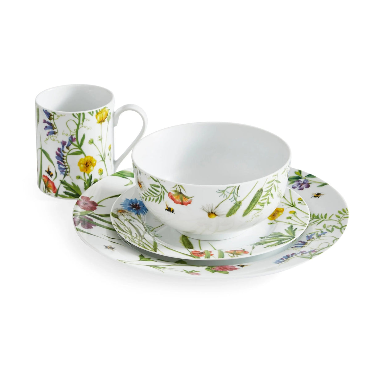 Portmeirion Home 16-PC SET BUMBLE BEE Portmeirion