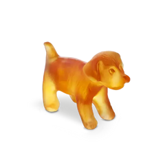Mini Standing Puppy in Amber Daum