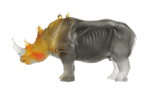 Rhinoceros in Amber & Grey by Jean-François Leroy 1000 ex Daum