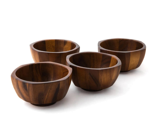 Rivet Salad Bowls (Set of 4) Nambé