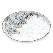 Sara Miller Artisanne Noir Large Oval Platter 16.5'' Portmeirion