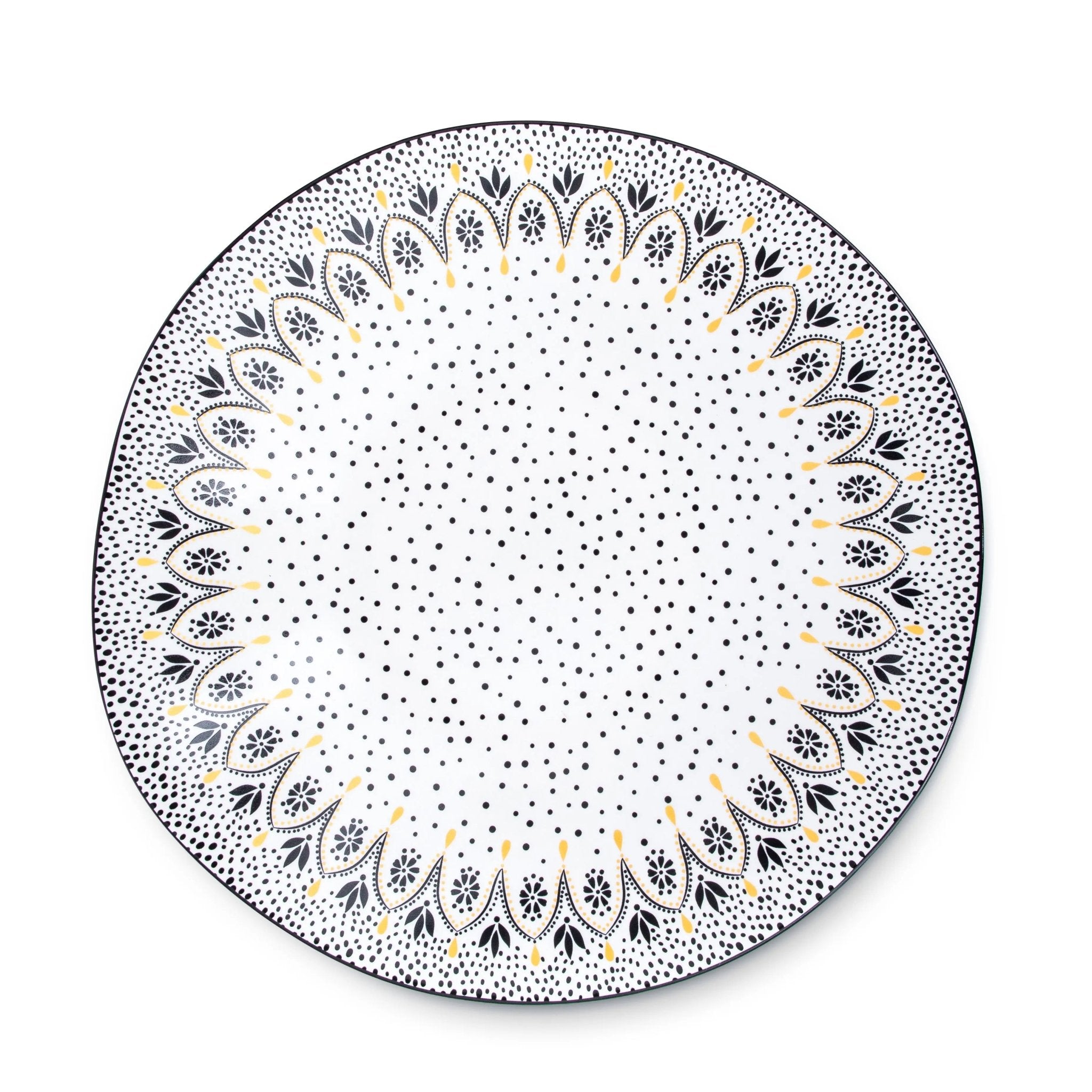 Sara Miller Artisanne Noir Large Serving Bowl 14'' Portmeirion