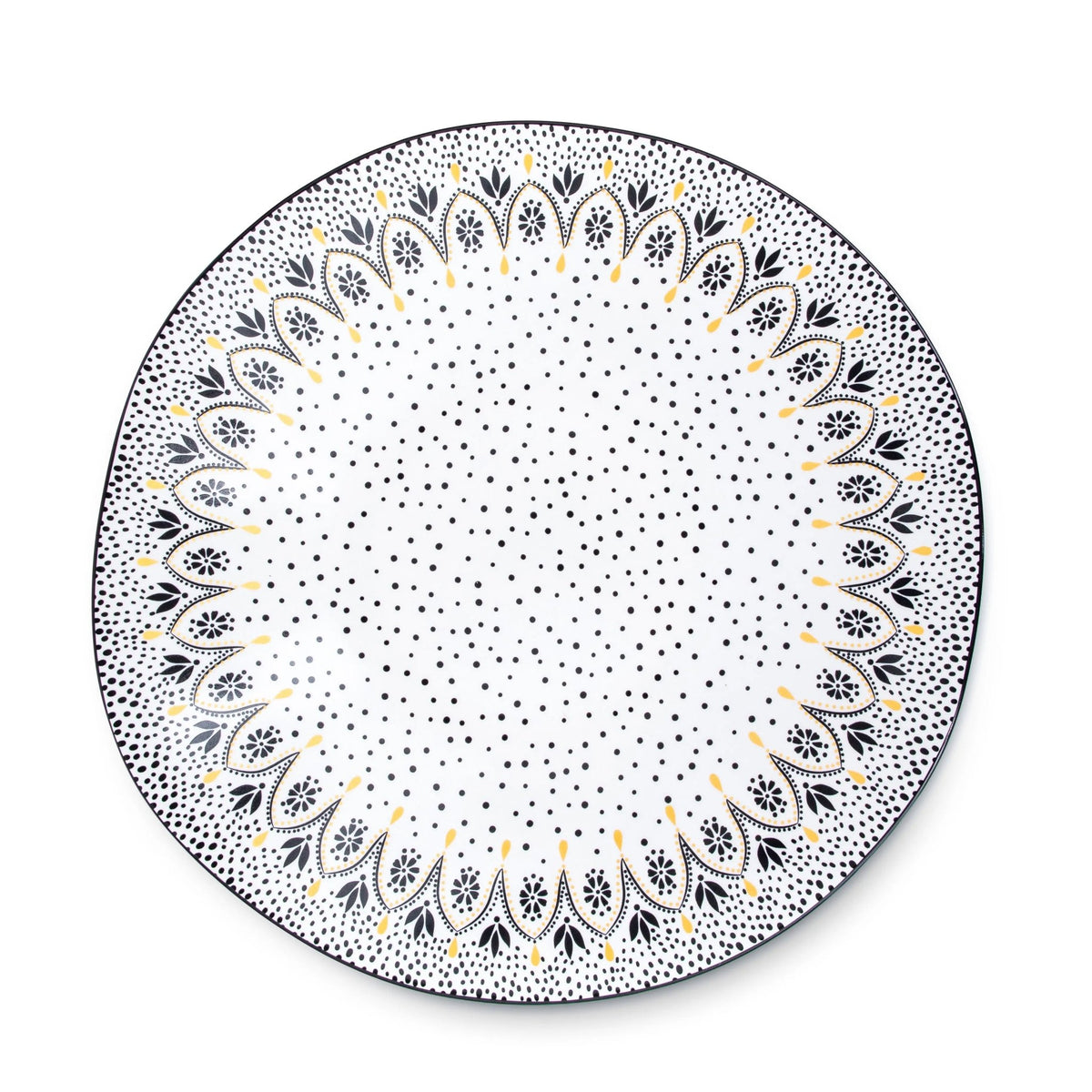 Sara Miller Artisanne Noir Large Serving Bowl 14'' Portmeirion