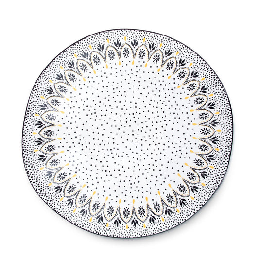 Sara Miller Artisanne Noir Large Serving Bowl 14'' Portmeirion