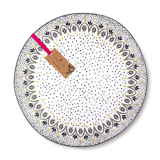 Sara Miller Artisanne Noir Large Serving Bowl 14'' Portmeirion