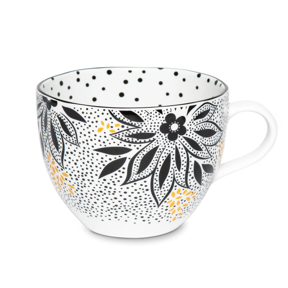 Sara Miller Artisanne Noir Mug 14Oz Lotus Portmeirion