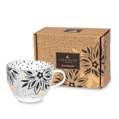 Sara Miller Artisanne Noir Mug 14Oz Lotus Portmeirion