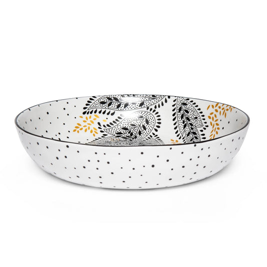 Sara Miller Artisanne Noir Pasta Bowl S/4 Portmeirion