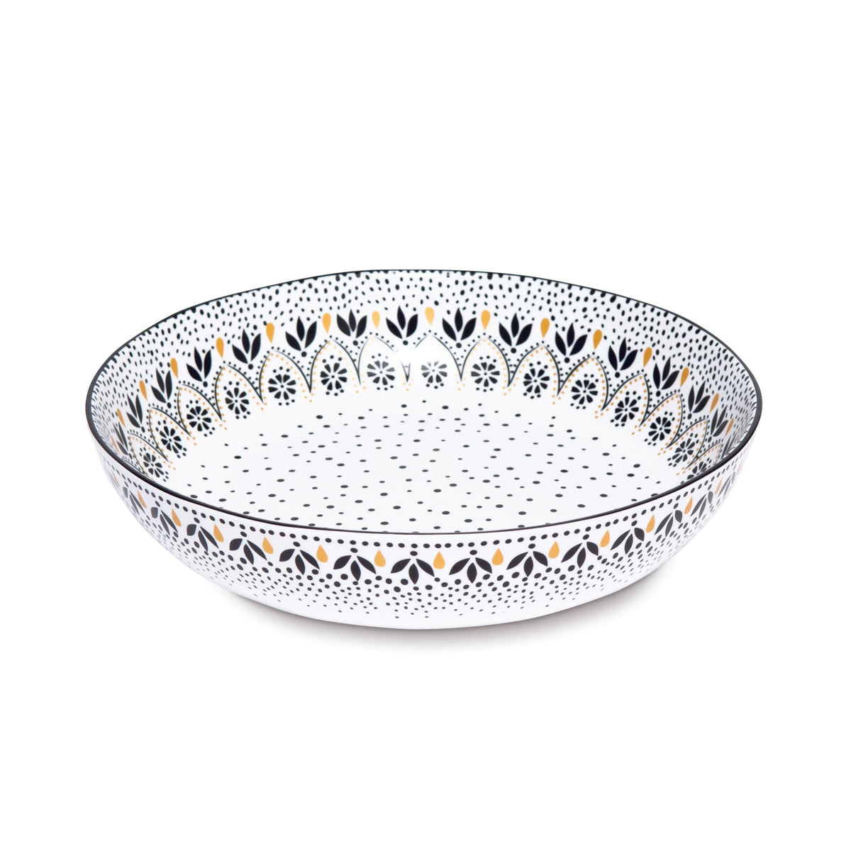 Sara Miller Artisanne Noir Pasta Bowl S/4 Portmeirion
