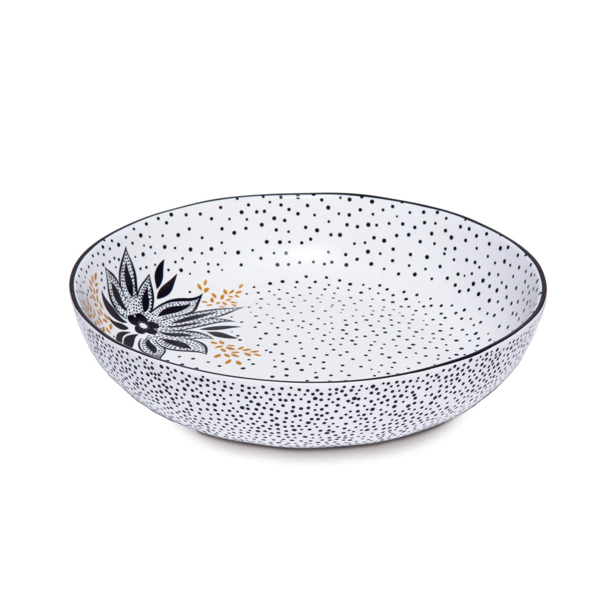Sara Miller Artisanne Noir Pasta Bowl S/4 Portmeirion