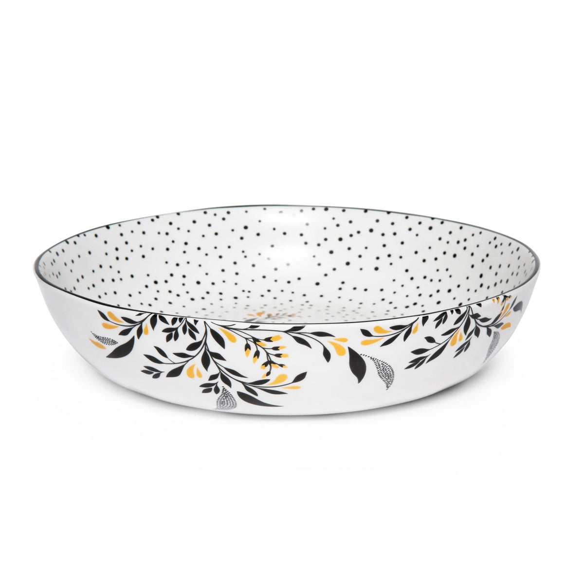 Sara Miller Artisanne Noir Pasta Bowl S/4 Portmeirion