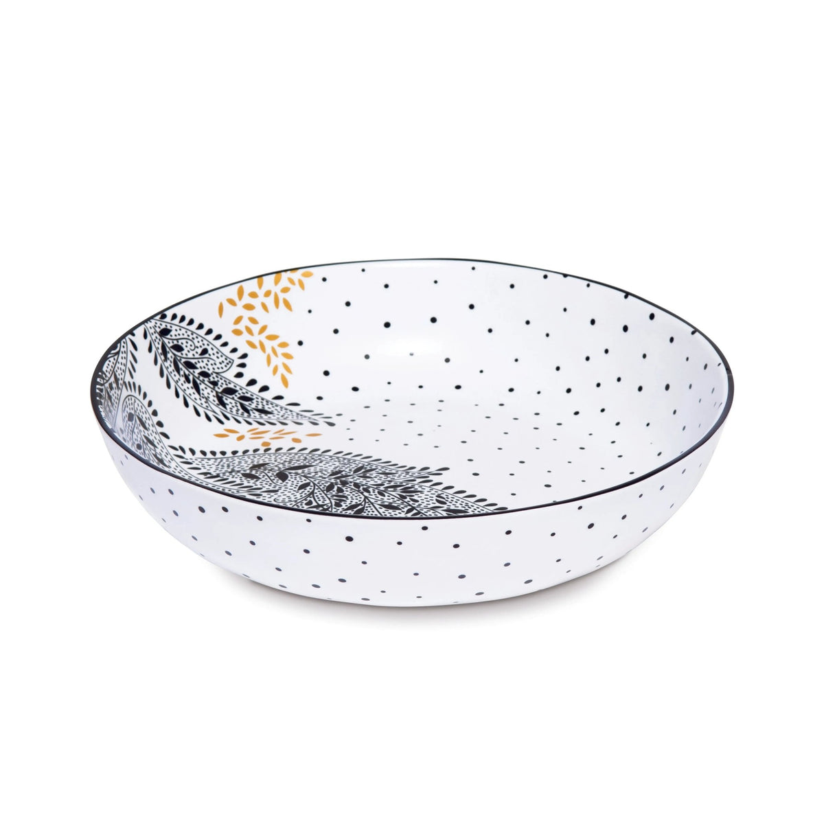 Sara Miller Artisanne Noir Pasta Bowl S/4 Portmeirion