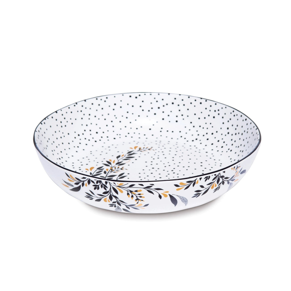 Sara Miller Artisanne Noir Pasta Bowl S/4 Portmeirion