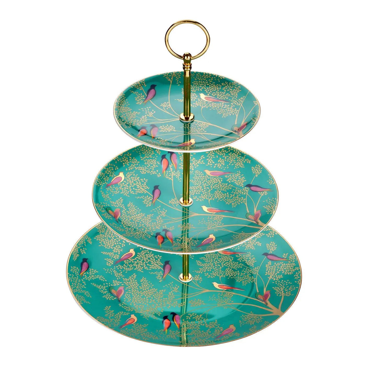 Sara Miller - Chelsea Collection 3 Tier Cake Stand - Green Portmeirion