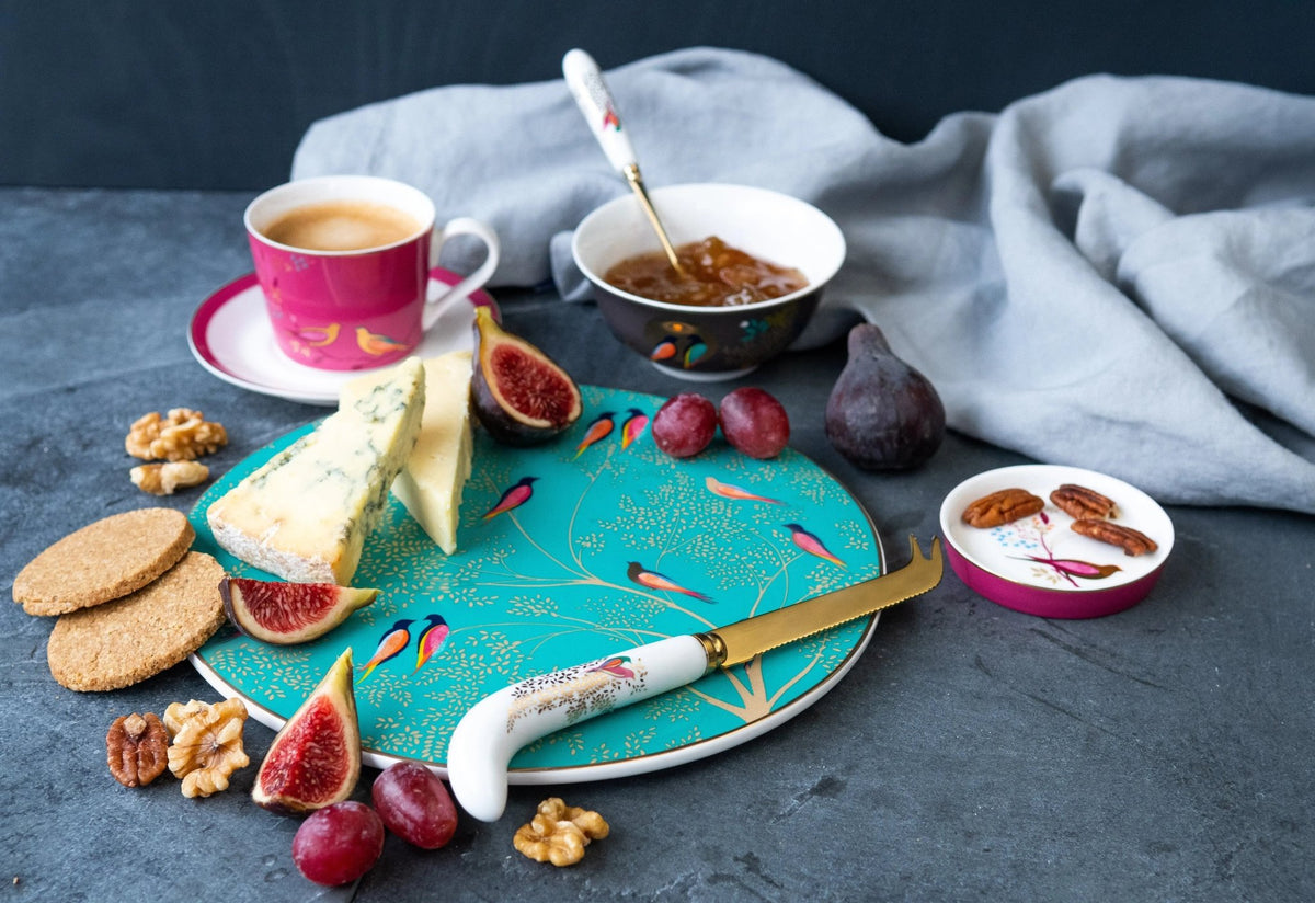 Sara Miller - Chelsea Collection Cheese Plate & Knife Portmeirion