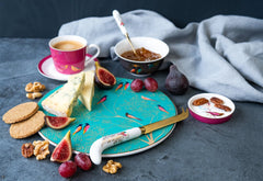 Sara Miller - Chelsea Collection Cheese Plate & Knife Portmeirion