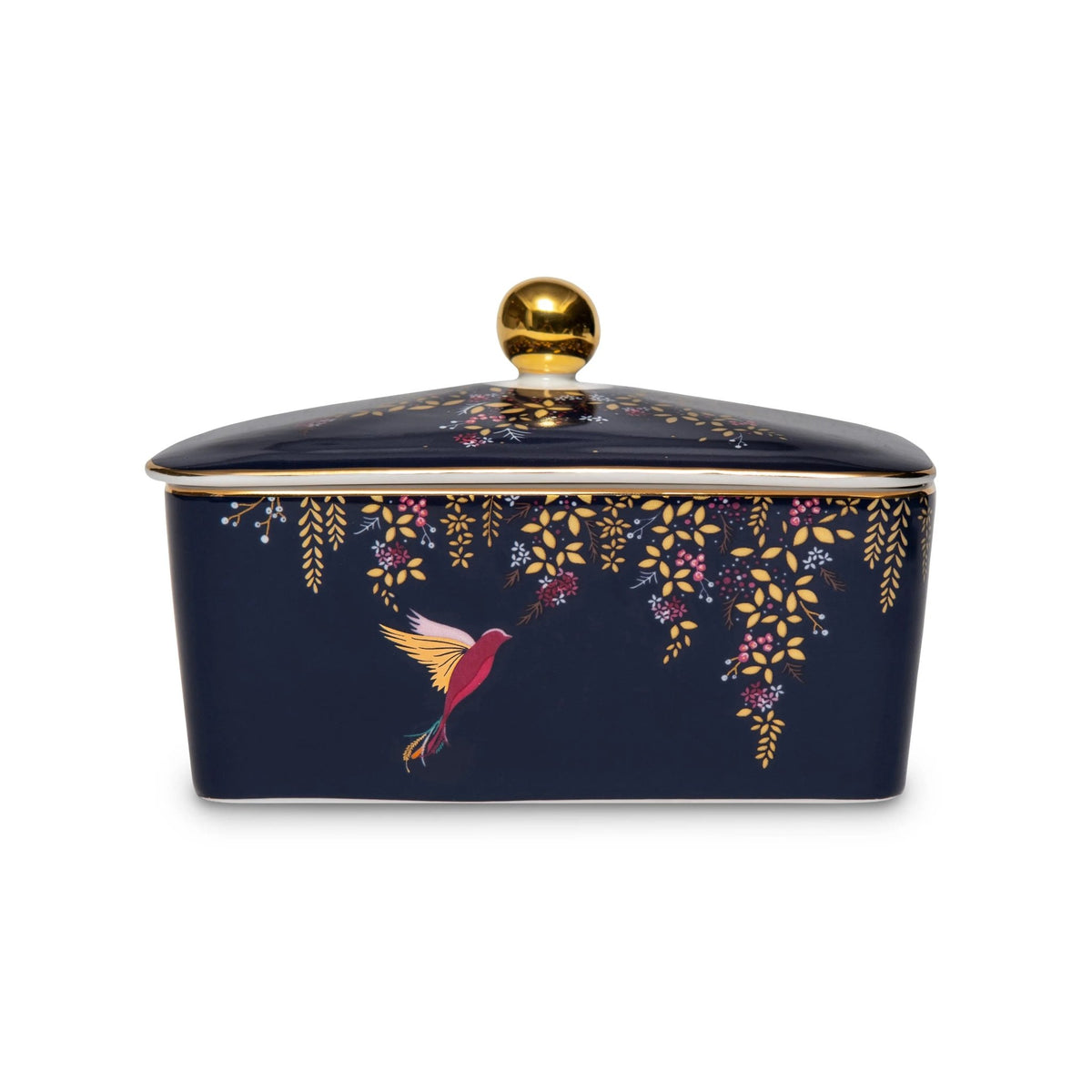 Sara Miller - Chelsea Collection COVERED BUTTER - NAVY Portmeirion