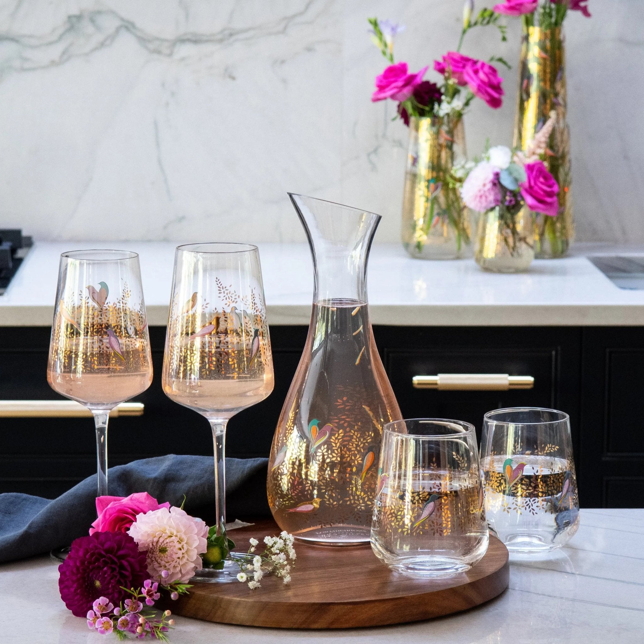 Sara Miller - Chelsea Collection - Glassware TUMBLERS S/2 Portmeirion