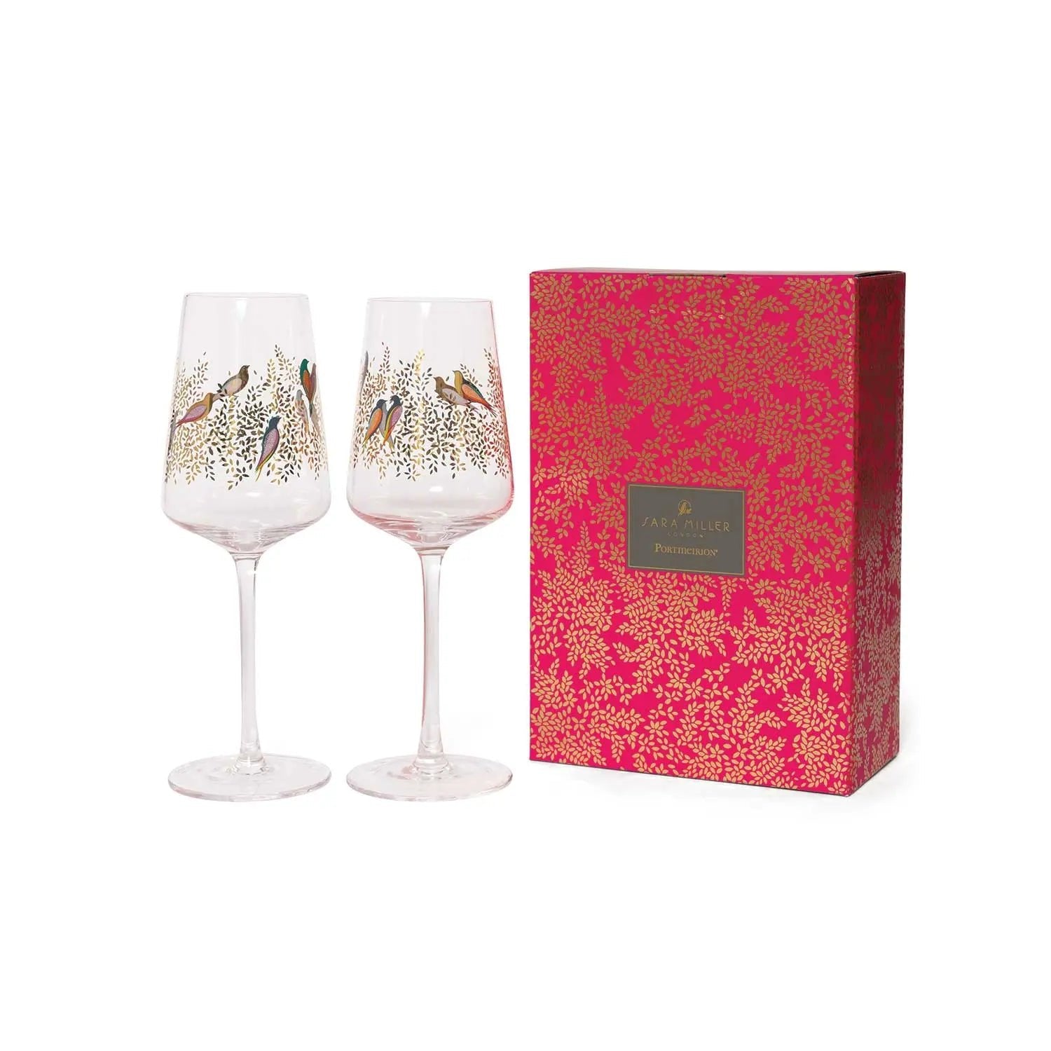 Sara Miller - Chelsea Collection - Glassware WINE GLASSES S/2 Portmeirion