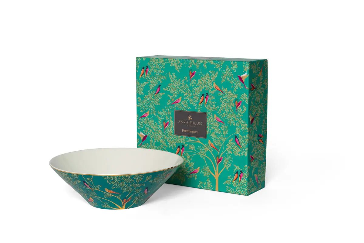 Sara Miller - Chelsea Collection LARGE SALAD BOWL - GREEN Portmeirion