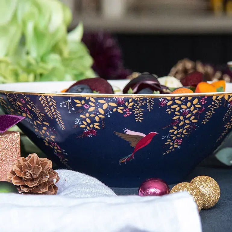 Sara Miller - Chelsea Collection MEDIUM SALAD BOWL - NAVY Portmeirion