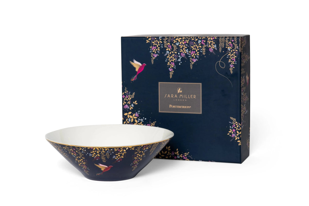 Sara Miller - Chelsea Collection MEDIUM SALAD BOWL - NAVY Portmeirion